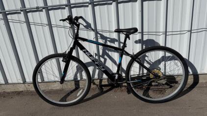 Huffy Rock Creek Mountain Bike, 26" Wheels, 18-Speed, Front Suspension, Black/Blue