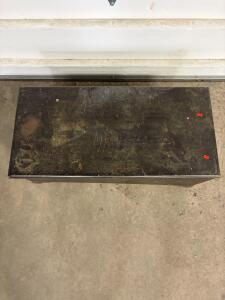 E.T. Burrowes Moth Proof Red Cedar Chest, c. 1920s&ndash;1940s, Painted Exterior, Original Label