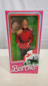 1987 Mattel Canadian Barbie Dolls of the World Collection, Mountie Outfit, NRFB, 11.5" Doll, Boxed