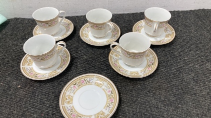 Fine Porcelain China Tea Cups And Saucers