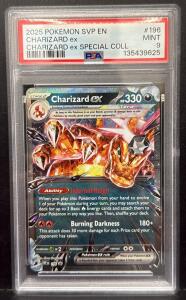 2025 PSA 9 Mint Charizard ex #196 SVP EN Special Collection Promo Holo Pok&eacute;mon Card