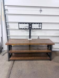Whalen XL-25 TV Stand with Mount &ndash; Fits Up to 70&rdquo; TV, 3 Shelves, 54" Wide, 135lb Capacity