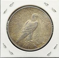 1922 Peace Silver Dollar, Philadelphia Mint, 90% Silver, Circulated - 2