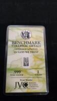 Benchmark (4) .999 Fine Silver 1 Grain Bars - 2
