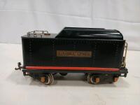 Lionel Lines O Gauge Tinplate Model Train Tender Car, Black, Brass Details, 1930s&ndash;1940s - 4