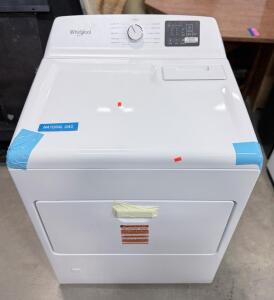 LIKE NEW! Whirlpool WGD4107SW0 7.0 cu. ft. Natural Gas Dryer, White, 12 Cycles, Wrinkle Assist