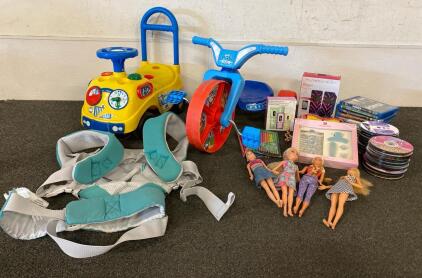 Paw Patrol Big Wheel Children's Tricycle, Blue/Red, For Ages 3-7, Plastic Frame, Children&rsquo;s Toys, Baby Carrier And More
