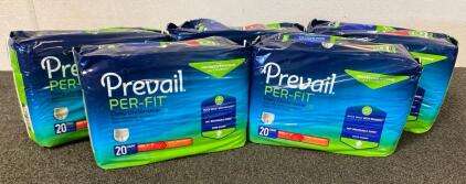 Prevail Per-Fit Daily Underwear, Medium, Extra Absorbency,(5) 20-Packs, Latex-Free, Quick Wick, PF-512