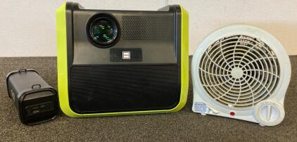 RCA Multimedia LCD Projector with HDMI, VGA, USB Inputs, Manual Keystone, Built-in Speaker