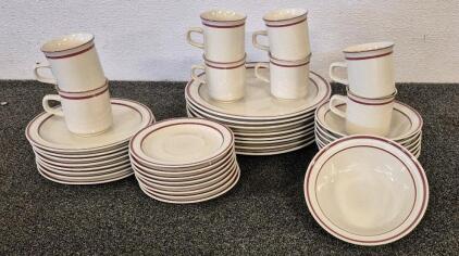 8 Pcs NEWCOR (Dinner, Salad, Plate, Soup Bowl, Saucers Plate, Coffee Cup)
