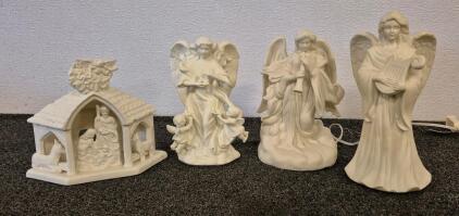 Home Decor Angel Candle Holders, Light up Angel, Nativity Candle Holder