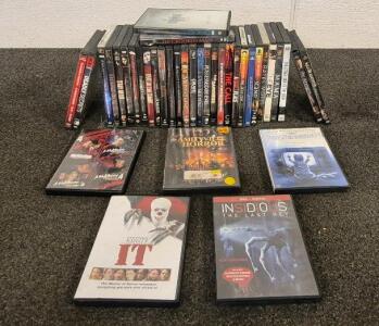 DVD Horror Movies, Stephen King IT, Insidious, Poltergeist, Nightmare on Elm Street 1-4, The Call, and much More