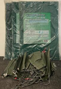 (3) NaturalAire Cut-To-Fit Reusable Air Filter Media Pads & Green Feed Bags