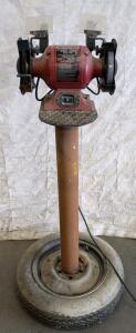 Tradesman 6" Bench Grinder w/ Work Light, 1/2 HP, 3450 RPM, Custom Stand, Model Number 7065