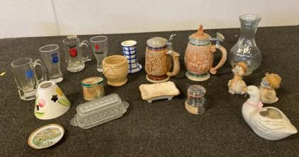 Assortment- (2) Steins - Beer Glasses and Mugs and More