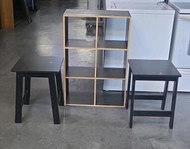 6 Cubed Shelving & Side Tables