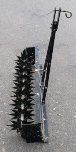 Craftsman 36" Tow-Behind Spike Aerator, 9-Disc, Steel Frame, Universal Hitch, Weight Tray