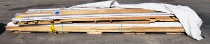 Contractor Pallet: Mixed Lumber & Primed Trim Approximately 16'