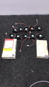 (10) Top Motor Brand Computer Fans (2) Saharacase Mobile cell Phone Protection Kits