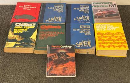 Collection of Vintage Chilton & Motor Auto Repair Manuals 1940-1997: Cars, Imports, Trucks, Vans