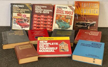 Vintage Automotive Repair Manual Collection, Chilton, Motor, DIY & Car Culture, 11 Books, 1959-1995