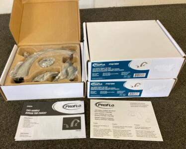 (3) PROFLO PF6870BN Two Handle Roman Tub Faucet Trim Kit, Brushed Nickel, 3-Hole