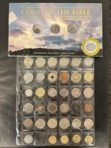 World Coin Collection with &ldquo;Coins of the Bible&rdquo; Replica Sets, Album Pages & Booklets