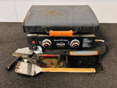 Blackstone Adventure Ready 22" Tabletop 2-Burner Propane Griddle, 24,000 BTU, Accessories Included