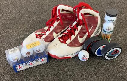 Nike Hyperize 367181-112 Men&rsquo;s US 11 Basketball Shoes, Collectible Golf Balls & Hockey Pucks Lot