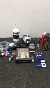 Large Lot Of San Diego Chargers Memorabilia
