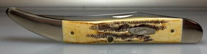Case Folding Hunter Knife Stag Handle 4.125" Clip Point Blade Lockback USA