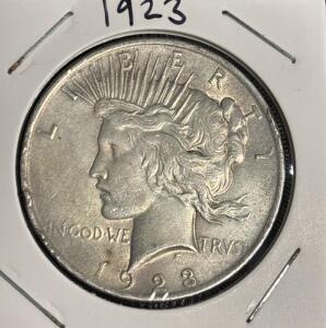 1923 Peace Liberty Dollar Coin