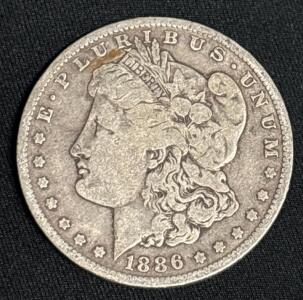 1886-O Liberty Morgan 90% Silver Coin