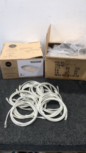 (1) Case Of (100) 6&rsquo; Ethernet Cords (1) Project Source Flushmount Ceiling Fixture