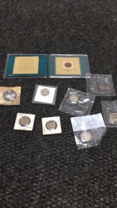 (4) Vintage Nickels (4) Pennies and More