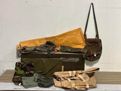 Military Trunk with Protective Bags, Utility Pouches, NSN 6545-01-222-0684, Camouflage Gear