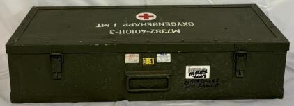 Vintage Swedish Military Oxygen Tank Case