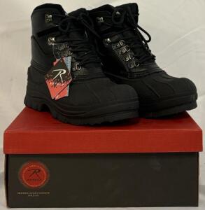Rothco Venturer Black Cold Weather Hiking Boots, Size 8