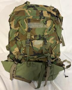 British Army PLCE Infantry Bergen 100L DPM Camo Rucksack w/ Patrol Pack & Adjustable Straps