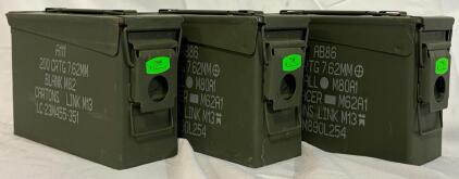 (3) US Military Ammunition Cans | 11&rdquo;x7&rdquo;x3.5&rdquo;