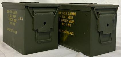 (2) US Military Ammunition Cans | 1&rsquo;x7&rdquo;x8.5&rdquo;