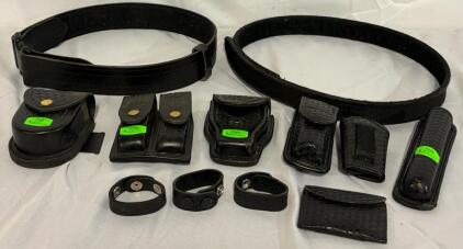 Leather Police Style Belts & Accessories