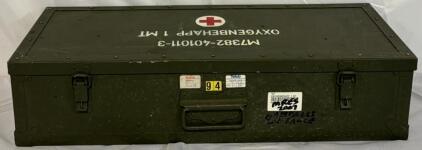 Vintage Swedish Military Oxygen Tank Case