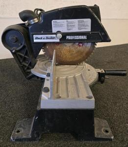 Black & Decker Professional 10" Corded Electric Miter Saw, Single Bevel, Metal Base