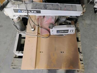 Delta 10" Radial Arm Saw with Table, 1.5 HP Motor, Model Unavailable, Working Condition