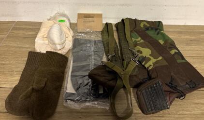 U.S. Military Aircrew Cold Weather Survival Kit, CWU-74/P Overboots, Mittens, Gloves, Suspenders
