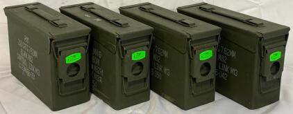 (4) US Military Ammunition Cans | 11&rdquo;x7&rdquo;x3.5&rdquo;