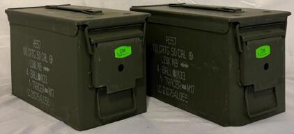(2) US Military Ammunition Cans | 11&rdquo;x6&rdquo;x7&rdquo;