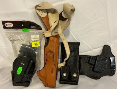 Collection Of Leather & Hard Holsters