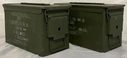 (2) US Military Ammunition Cans | 11&rdquo;x6&rdquo;x7&rdquo;